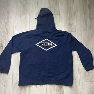 Navy Blue Hoodie with Purity Logo